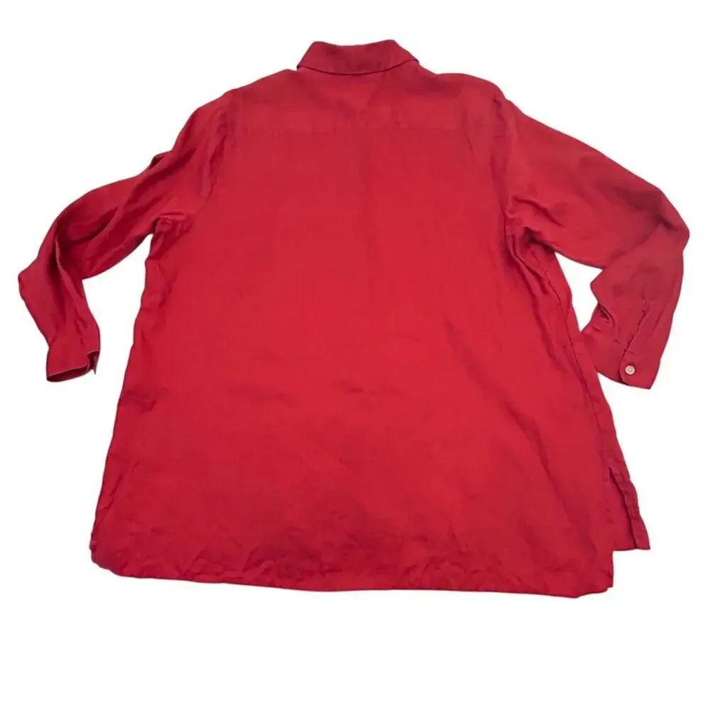 J JILL Love Linen Essential Shirt Size 2X - Picture 2 of 10